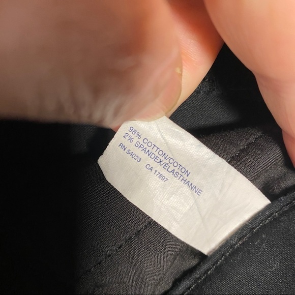 GAP Black Skinny Jeans Zip front pockets size 16 - Picture 4 of 8